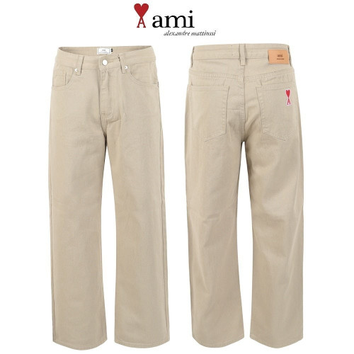 💕 아* 베이지 와이드 데님 팬츠