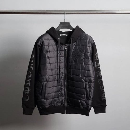 💕 크* 레더말굽 패딩 기모 집업