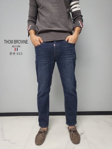 💕 톰* 딥블루 융기모 청바지