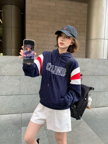 💕 셀** 25 컬러블록 레터링 로고 프린트 후드 - 수입