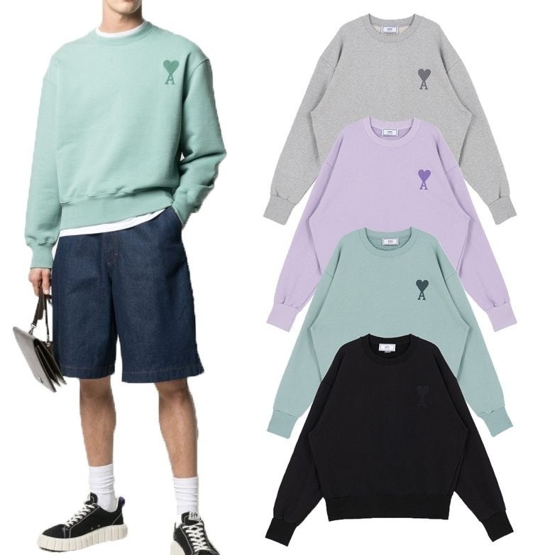 💕 [특가] 아* 파리스 자수 하트 로고 맨투맨(2color)