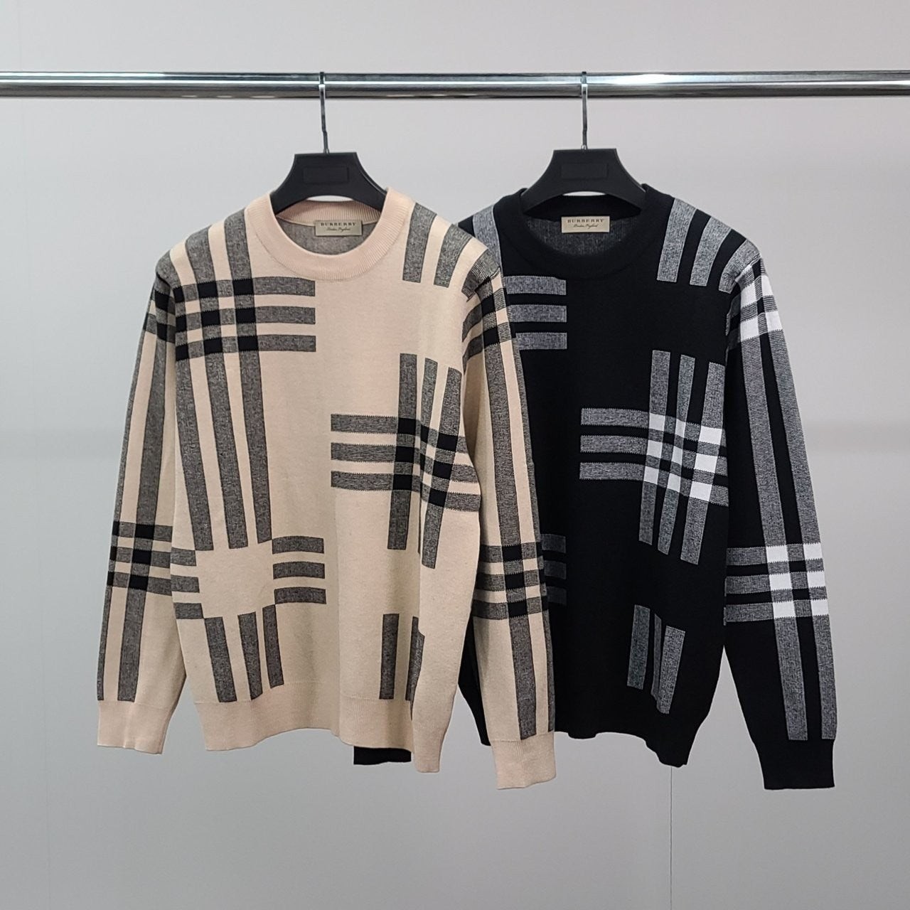 💕 버** 노바체크 울 니트