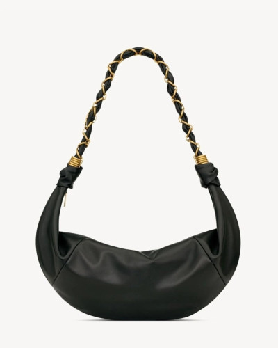 💕 생** 램스킨 소재 AMALIA 호보 백 블랙 ❤풀박스❤️