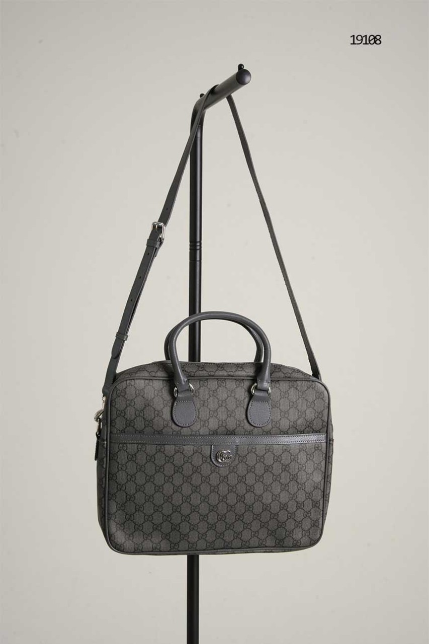 🔆 [GUCCI] 구찌 GG슈프림 레더 트리밍 서류가방 🔆