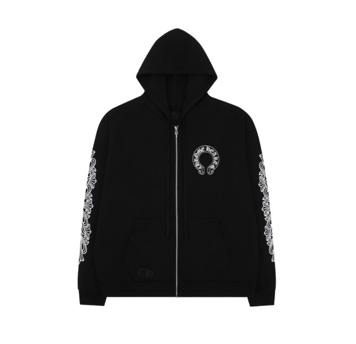 #크롬하츠 [ CHROME ] 수입 홀스슈 플로랄 플리스 후드집업 입고💢 #남성상의 #집업