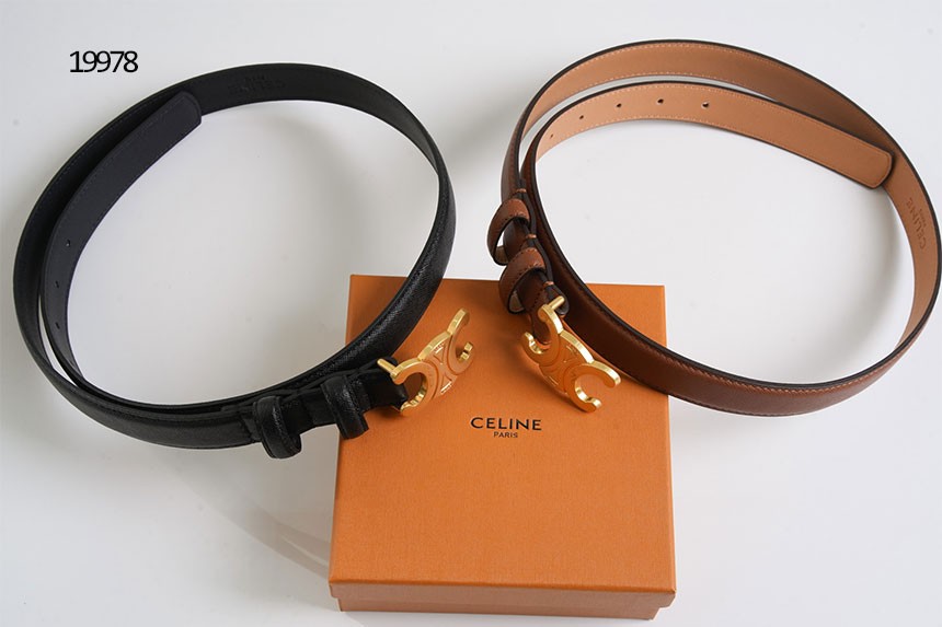 🔆 [CELINE] 셀린느 트리옹프 가죽 금장 벨트🔆