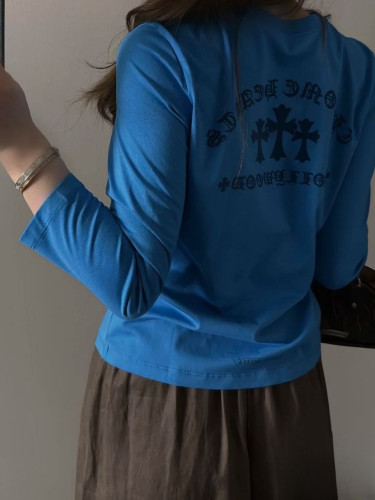 •크롬하* 세메터리 크로스 벨벳 롱슬리브 - 수입