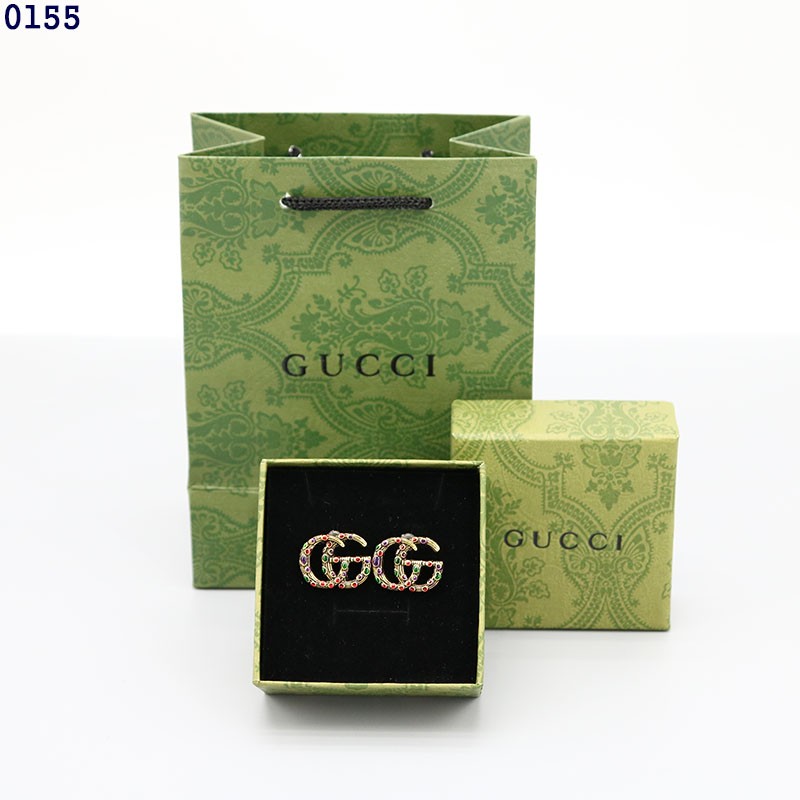 👹구찌 앤틱 GG로고 스톤 이어링👹