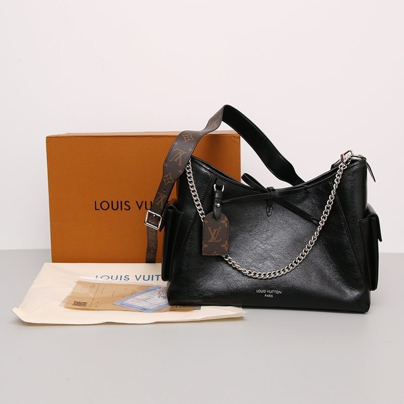 👹루이비통 캐리올 다크 레더 숄더백👹