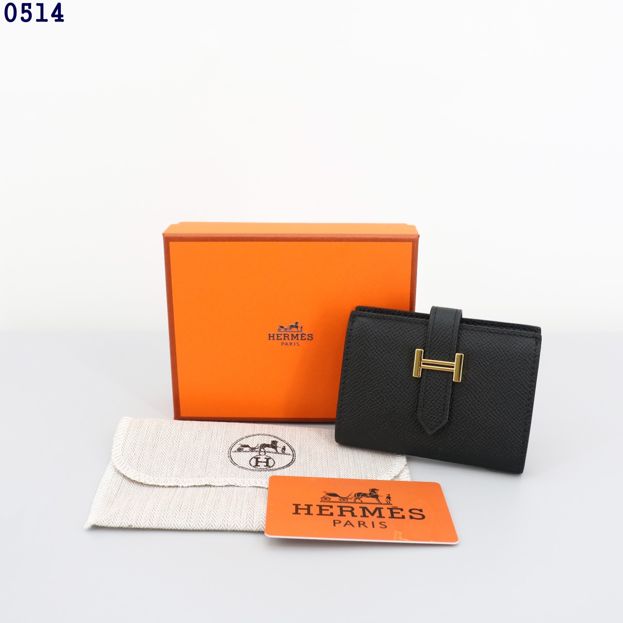 👹에르메스 베안 미니 카드 지갑 블랙👹