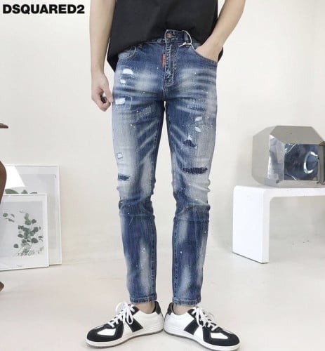 💕 디* 워싱 페인팅 디스트로이드 데님 팬츠