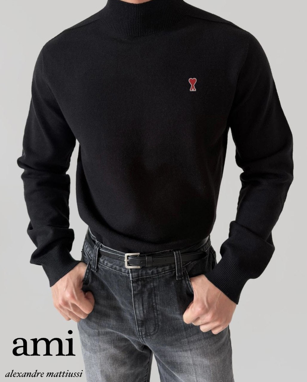 💕 아* 캐시 니트 반폴라