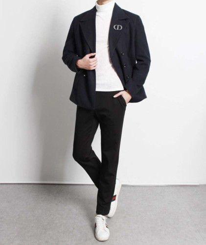 💕 디* CD Icon 숏더블 코트 자켓