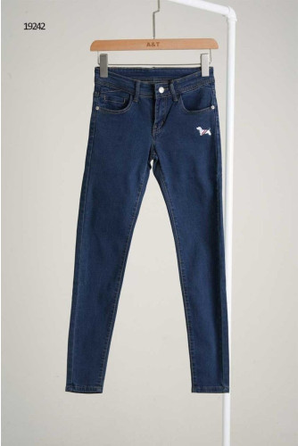 💕 톰* 도그자수 슬림핏 데님 팬츠