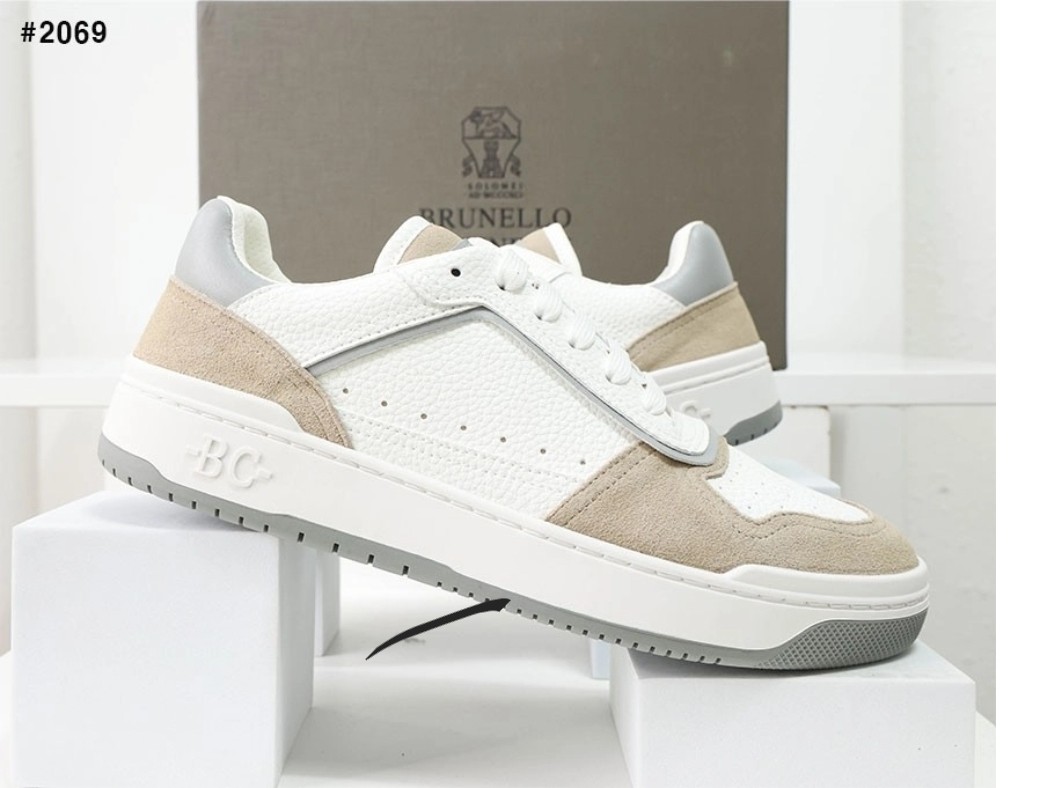 🍀[BRUNELLO CUCINELLI] 브루넬로 쿠치넬리 스웨이드 레더 코트 스니커즈🍀