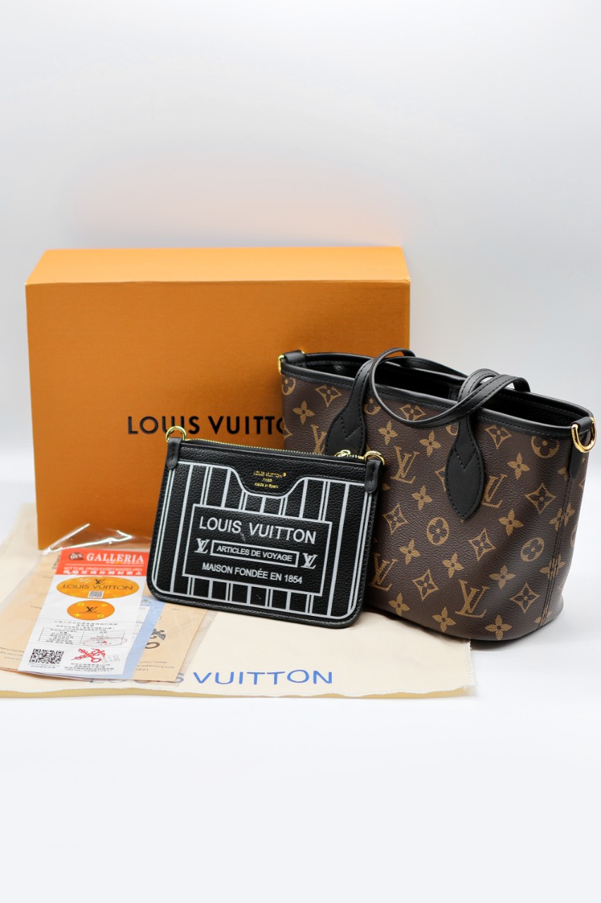 #루이비통  네버풀 반둘리에 인사이드 아웃 BB MM M12099