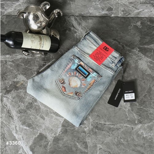 🍀 [DOLCE&GABBANA] 돌체앤가바나 블루 스틸패치 데님 팬츠 🍀