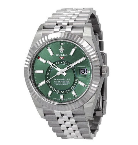 #로렉스 [ R*LEX ] 수입 오이스터 스카이드웰러 크로노미터 그린 42mm 입고💢 #시계 #잡화