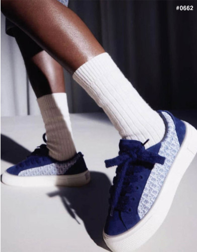 🍀 [DIOR] 크리스찬 디올 스웨이드 자카드 네이비 블루 🍀