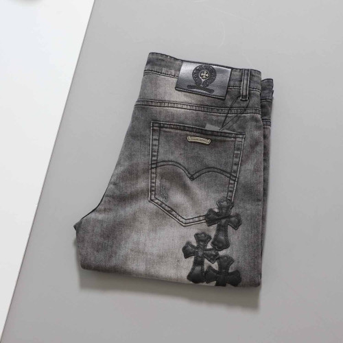 #크롬하츠 [ CHROME ] 수입 크로스 레더 와펜 워싱 팬츠 입고💢 #남성하의 #청바지