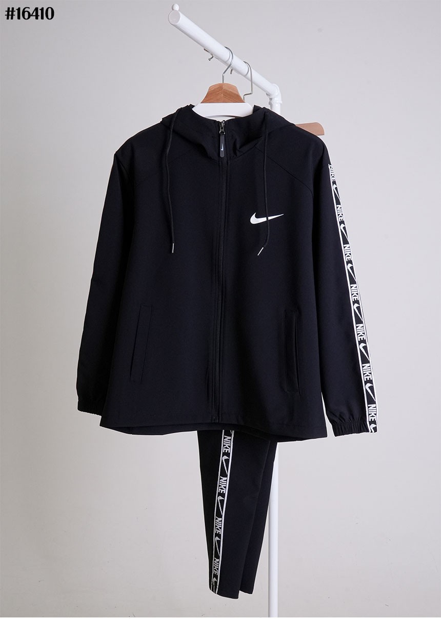 🍀 [NIKE] 나이키 사이드 테잎 로고 후드 풀집업 자켓 & 테잎 포켓 조거 팬츠 셋 🍀