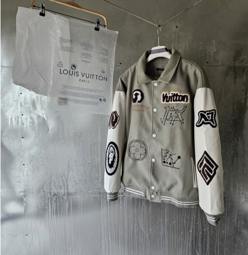 💕 루* 바시티 패치 블루종 자켓