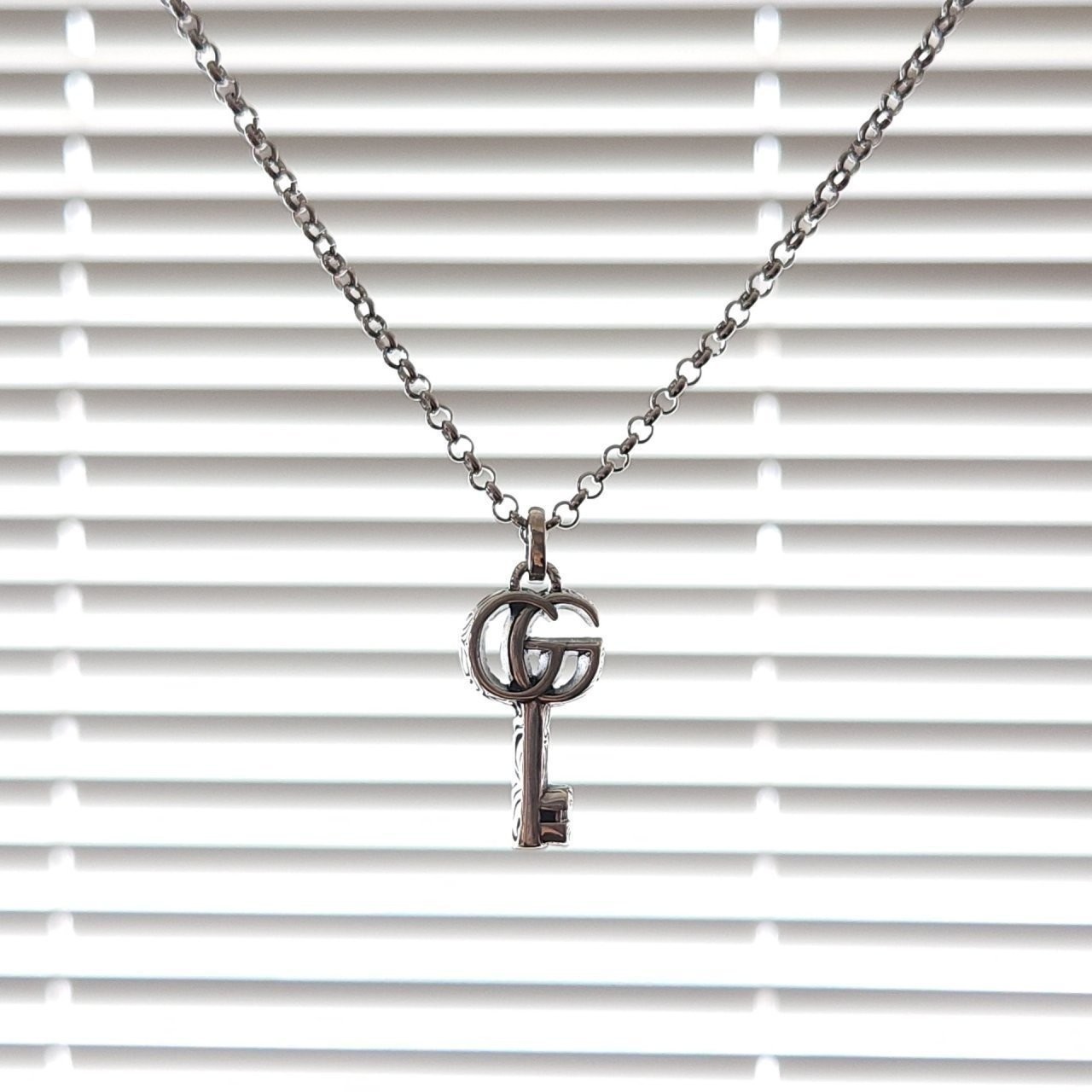 [141번] #구찌  더블 키 목걸이