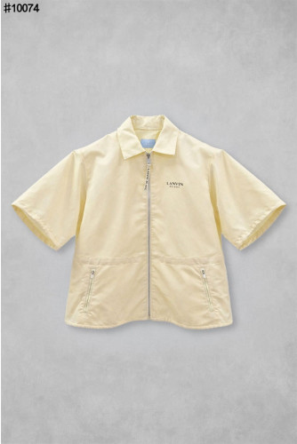 🍀 [LANVIN BLANC] 랑방블랑 골프웨어 발수 드로우스트링 하프 슬리브 풀 집업 점퍼 🍀