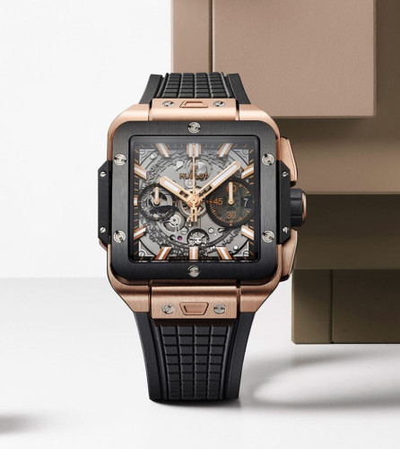 위블* 스퀘어뱅 티타늄 블랙골드