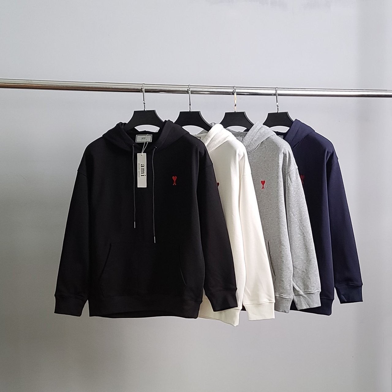 💕 아* 스몰하트자수 코튼 후드티