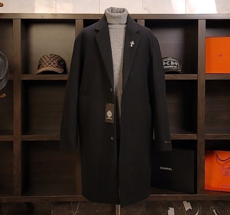 💕 크* 크로스 메탈스터드 일라이 롱코트