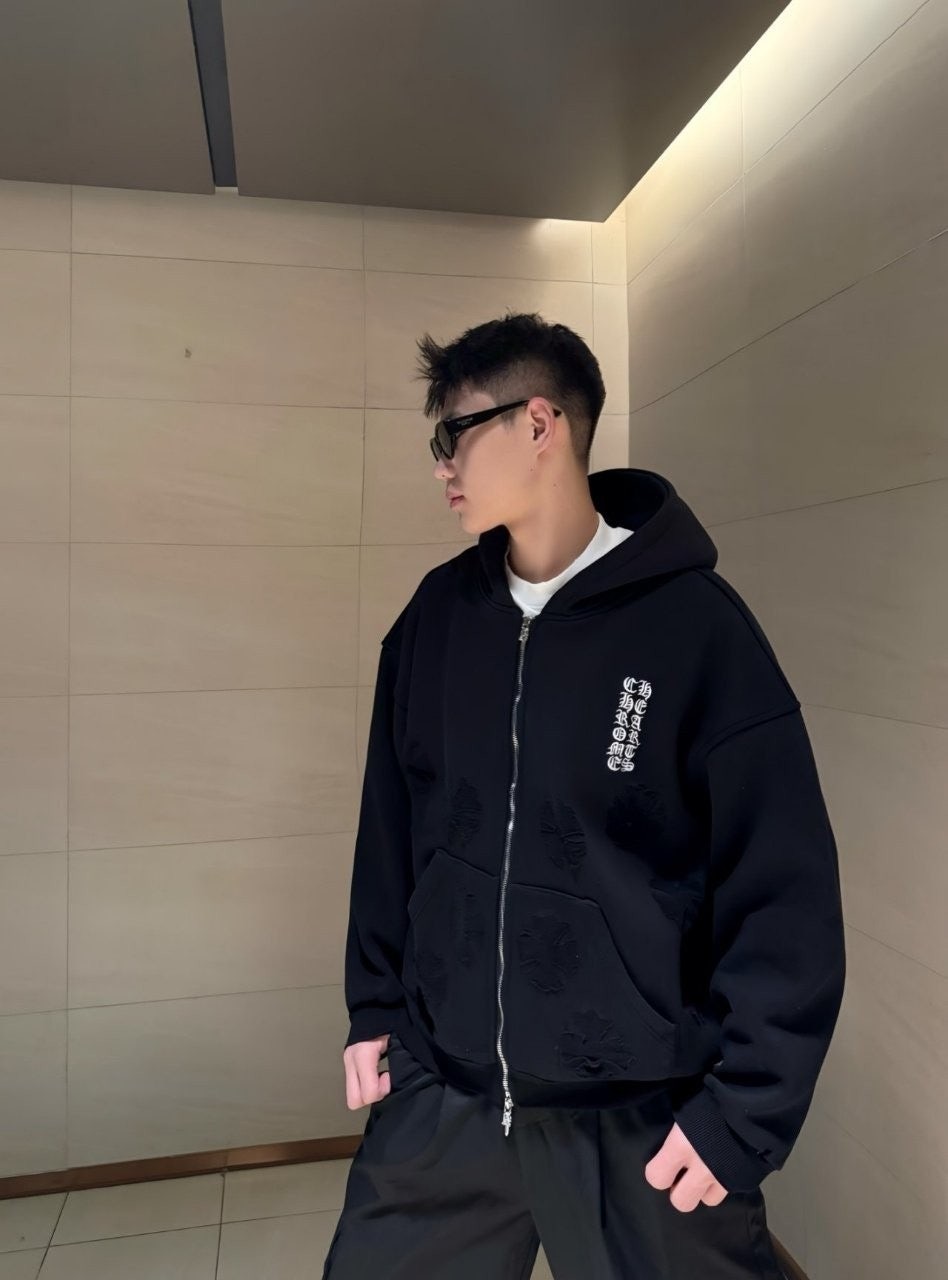 💕 크* 입체로고 후드 집업