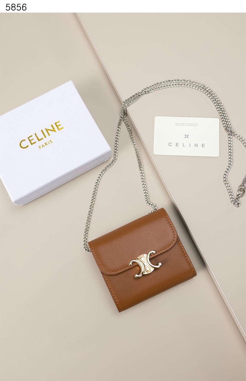 #셀린느 [Celine] 수입프리미엄급 스몰 트리옹프 지갑 체인 스트랩 세트 신상 입고💢 #태그 #지갑 #5856