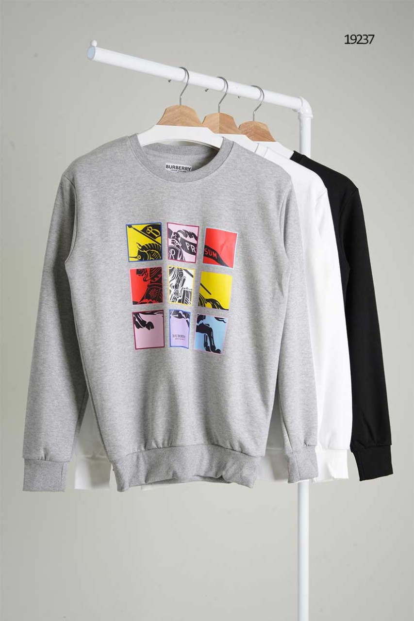 🔆 [BURBERRY] 버버리 컬러블럭 기사로고 맨투맨 1+1🔆