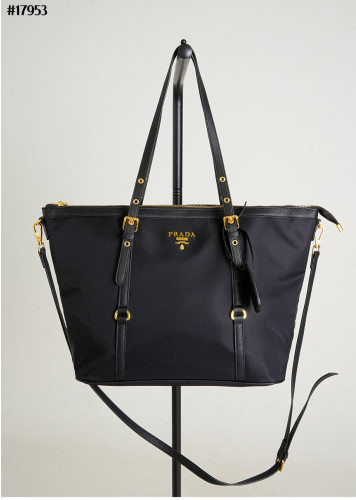 🔆[PRADA] 프라다 나일론 포코노 사피아노 레더 토트백 🔆