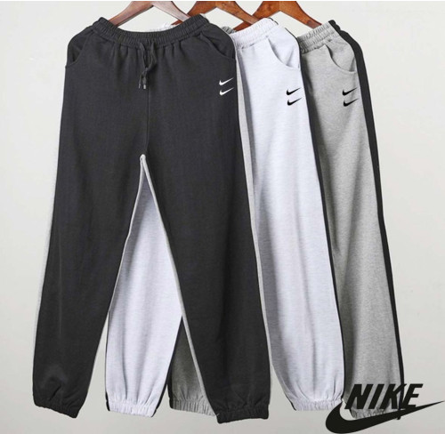 나이키 더블 스우시 테이퍼드 투톤 조거 팬츠 (바지)