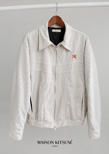 메종키츠네 폭스헤드 코듀로이 카라 자켓