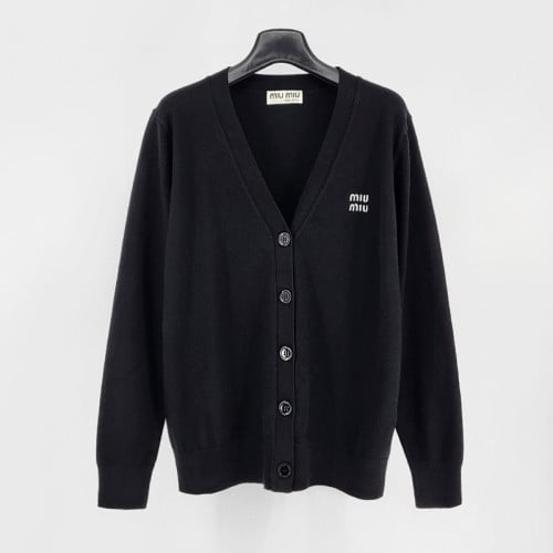 미우미우 여성 로고 가디건