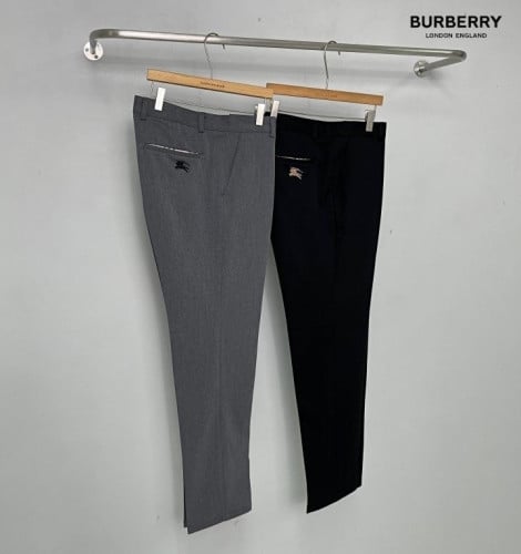 버버리 기사 자수 로고 슬랙스 (바지)