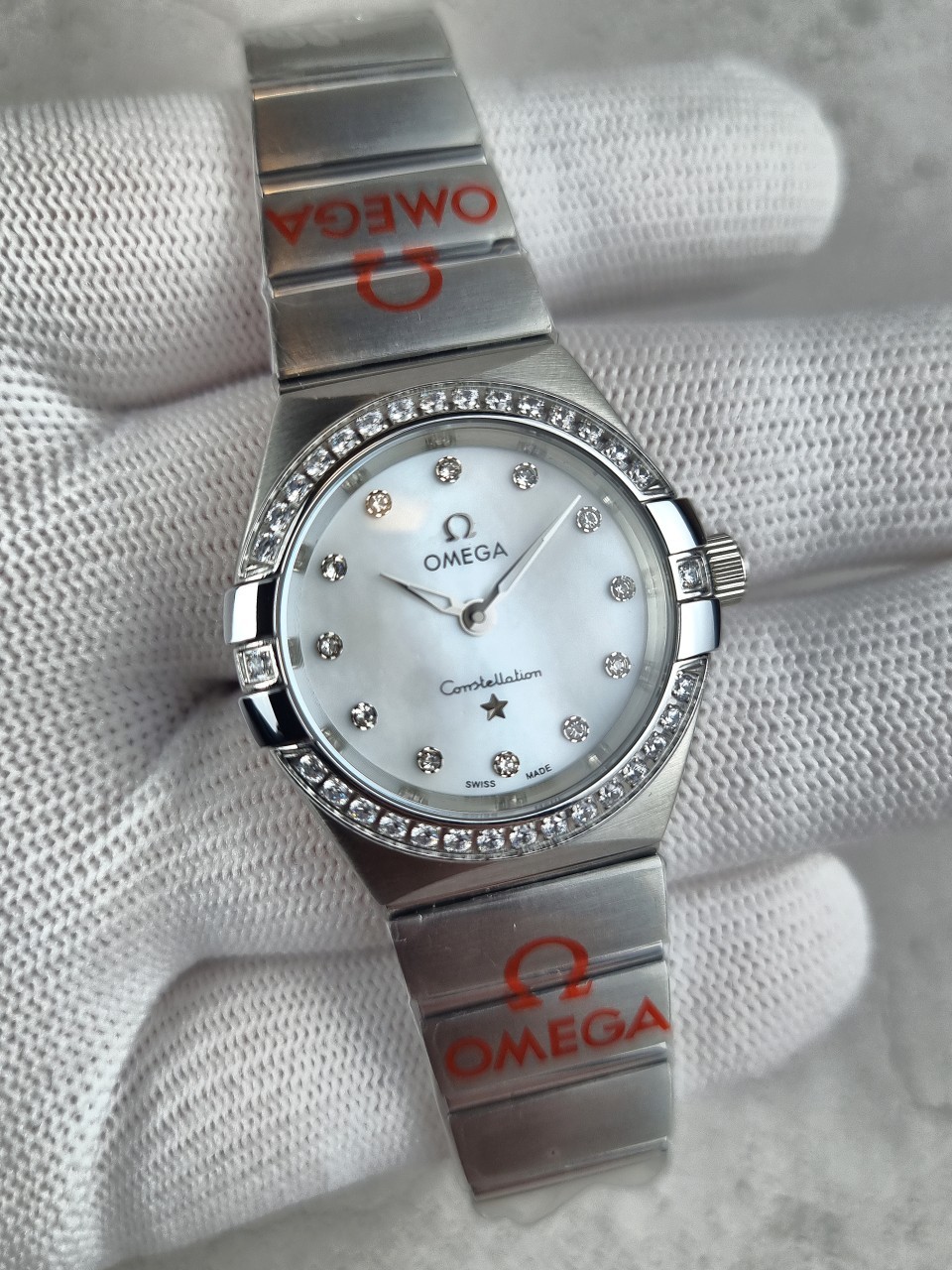 오메가 컨스텔레이션 우먼스 워치 다이아 에디션 시계