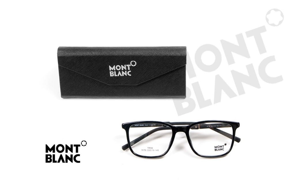 몽블랑 유광 블랙 안경