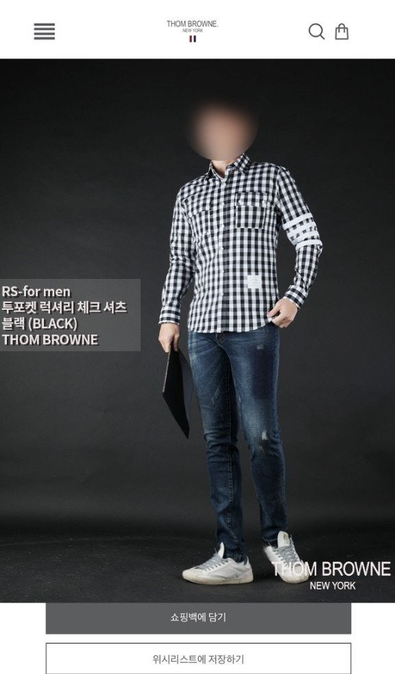 💕 톰* "투포켓 럭셔리 체크 셔츠"