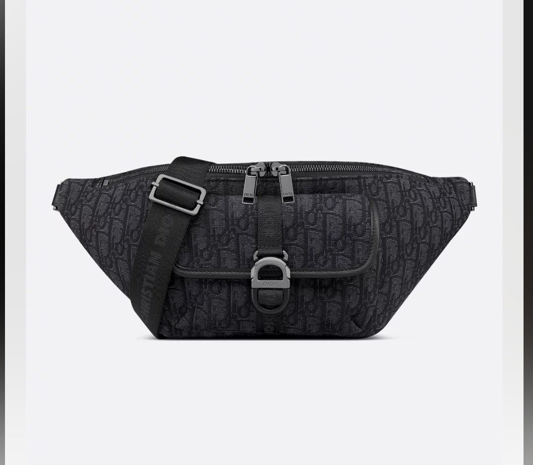 💕 디* 8 벨트백 블랙 Di0r Oblique 자카드