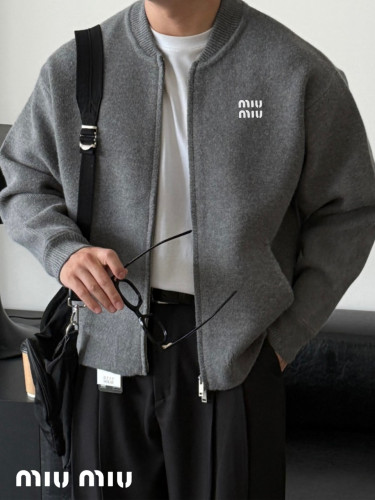 MU 자수 니트 페리온 투웨이 집업 가디건