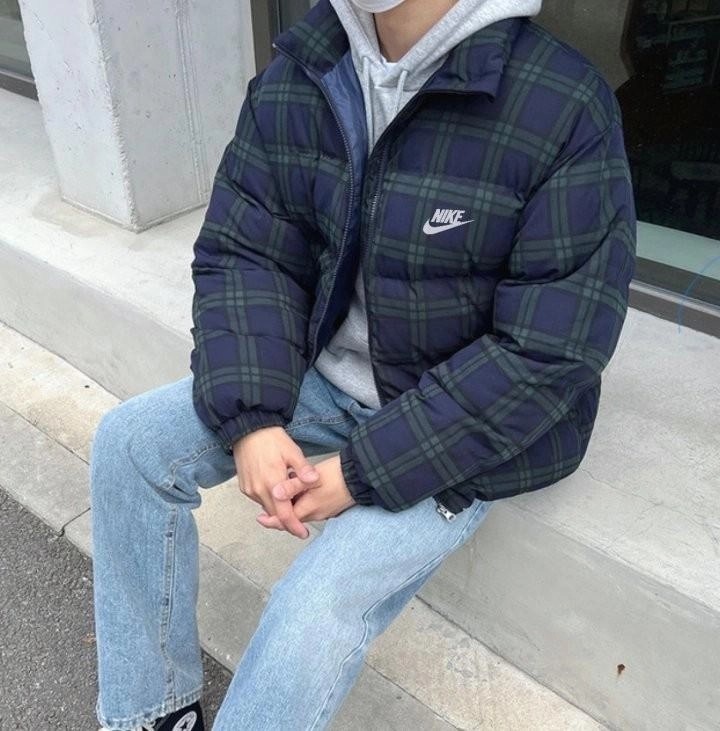 NK 퍼지체크패딩