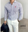 19287_AM 스몰체인 스트라이프 드레스셔츠