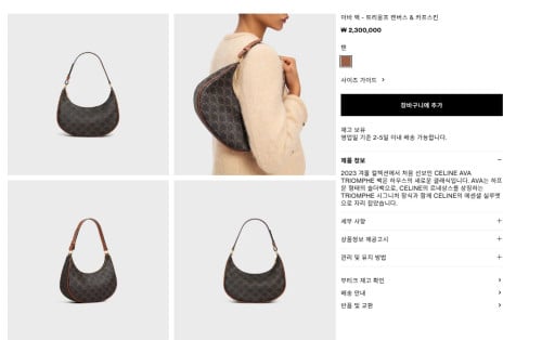 #셀린느 트리오페 아바 백