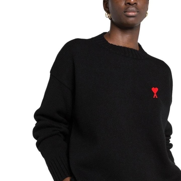 💕 아* 스몰레드하트 라운드니트