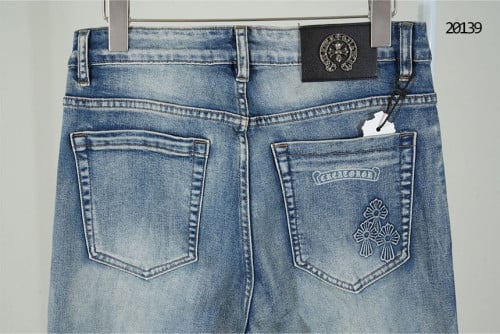 🔆 [Chrome Hearts] 크롬하츠 블랙패치 스틸로고 데님진🔆