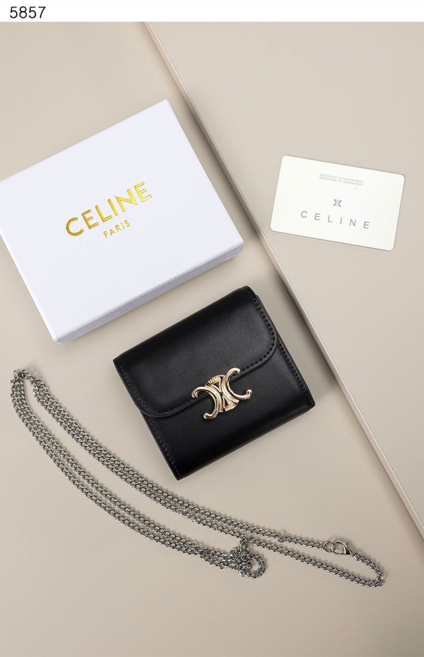#셀린느 [Celine] 수입프리미엄급 스몰 트리옹프 지갑 체인 스트랩 세트 신상 입고💢 #태그 #지갑 #5857
